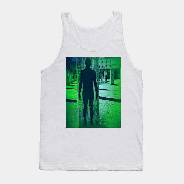 UNDERGROUND PARKING in Ghostly GREEN Tank Top by mister-john